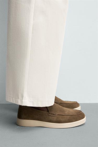 Zaras CASUAL SKINNLOAFERS - Brun - Bild 0