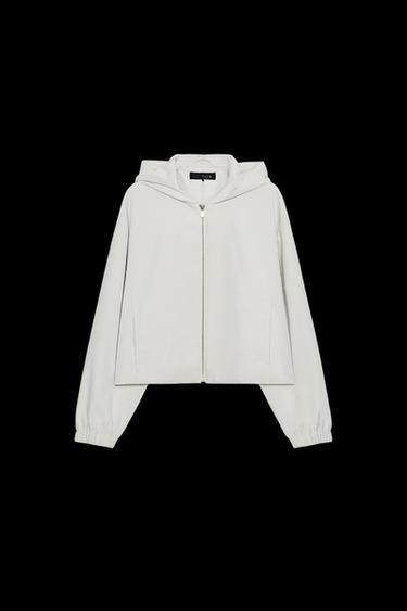 HOODED BOMBER JACKET - Ecru by Zara - Image 0