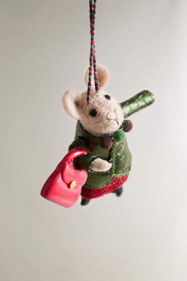 DÉCORATION SAPIN LAINE SOURIS SAC NOËL - Multicolore de Zara - Image 1