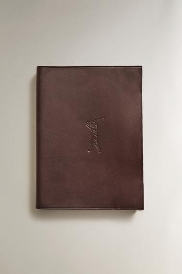 Zara GOLF LEATHER NOTEBOOK COVER - Brown