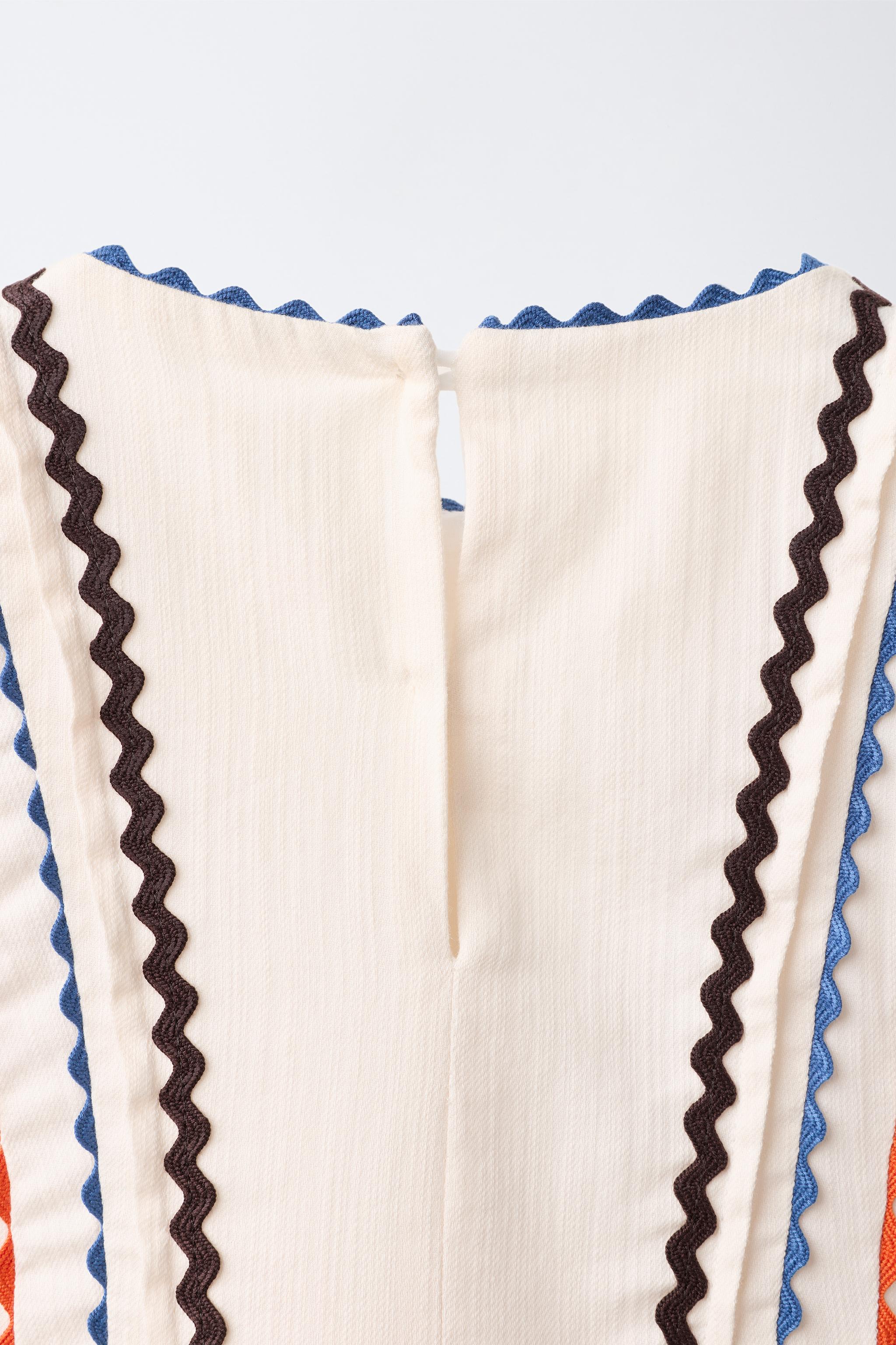 Детские платья Zara RIC-RAC TRIM DRESS — фото 5