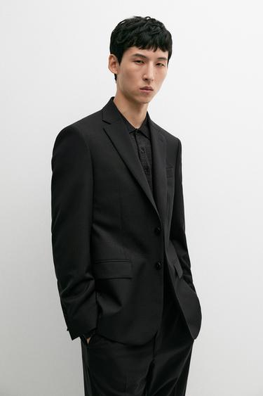 100% cool wool suit blazer — Black 2