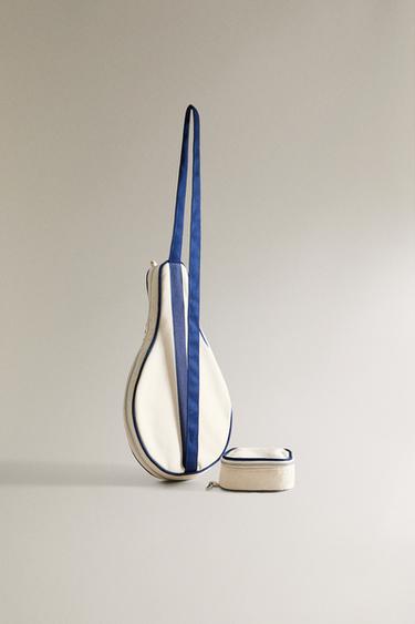 SET OF WOODEN RACKETS WITH CASE - Blue by Zara - Image 1