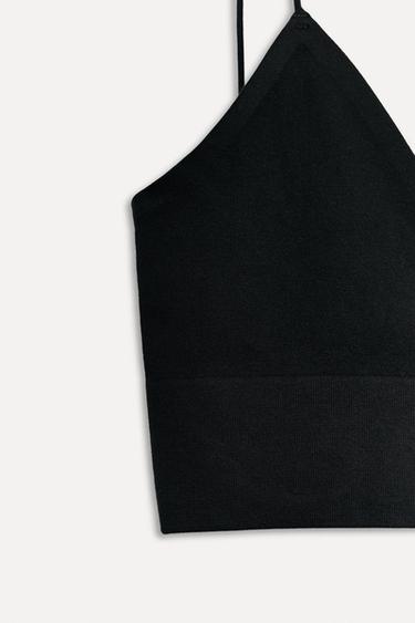 SEAMLESS TRIANGLE BRALETTE 50TH ANNIVERSARY - Black by Zara - Image 4