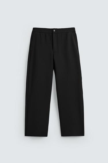 CALÇA REGULAR FIT - Preto da Zara