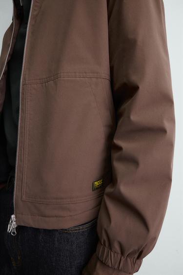 RELAXED FIT TECHNICAL JACKET - Brown by Zara - Image 4