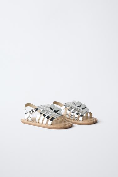 BUTTERFLY SANDALS - Silver by Zara - Image 1