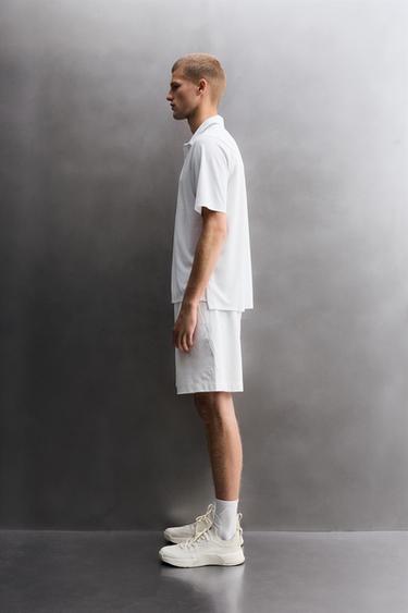 POLO TECHNIQUE TRAINING STRUCTURE PIQUÉE - Blanc de Zara - Image 5