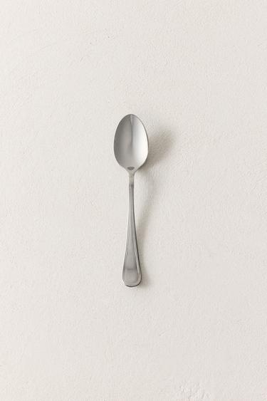 SHINY STEEL DESSERT SPOON - Steel by Zara