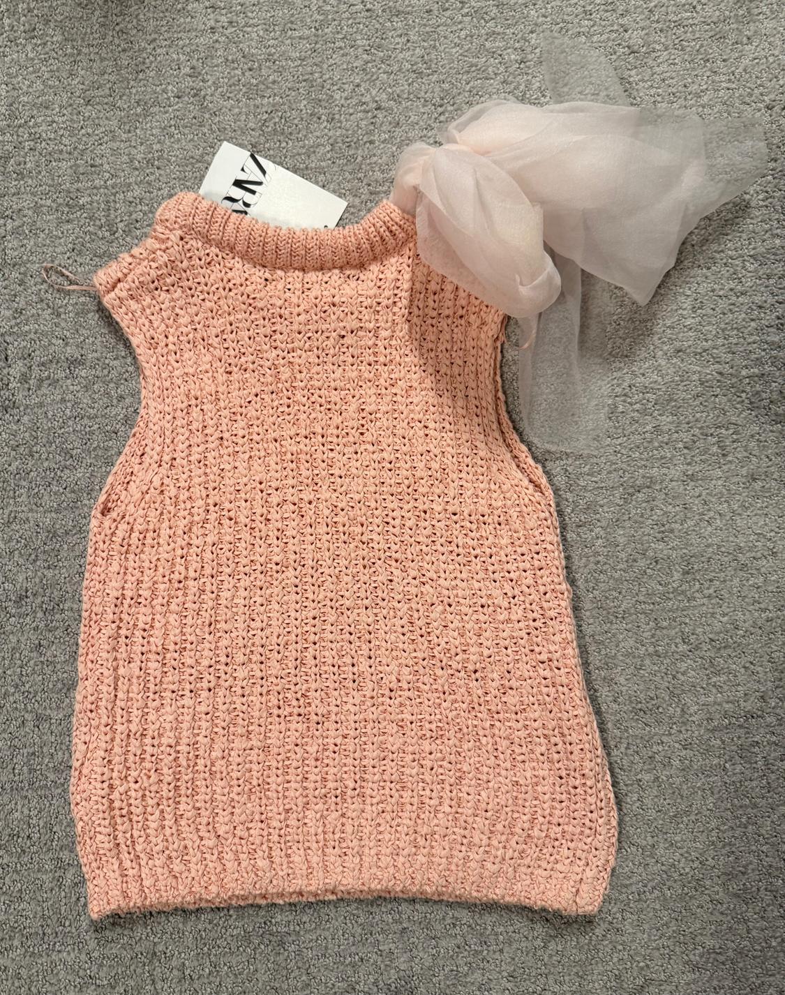 ORGANZA BOW KNIT TOP - Image 2