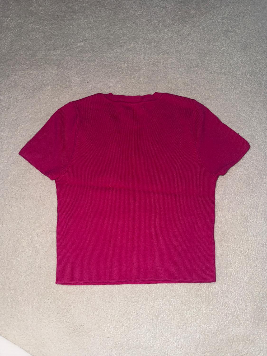 BASIC CROPPED KNIT TOP - Image 2