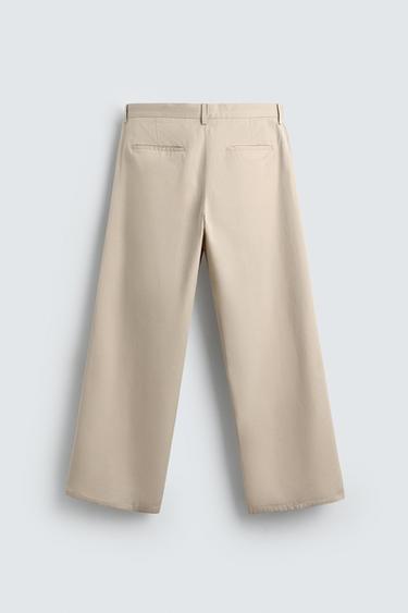 STRAIGHT FIT TROUSERS LIMITED EDITION - Oyster-white by Zara - Image 7