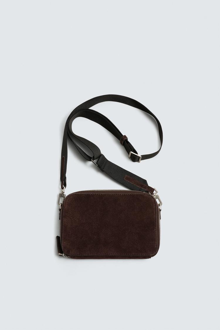 ZARA LEATHER CROSSBODY BAG