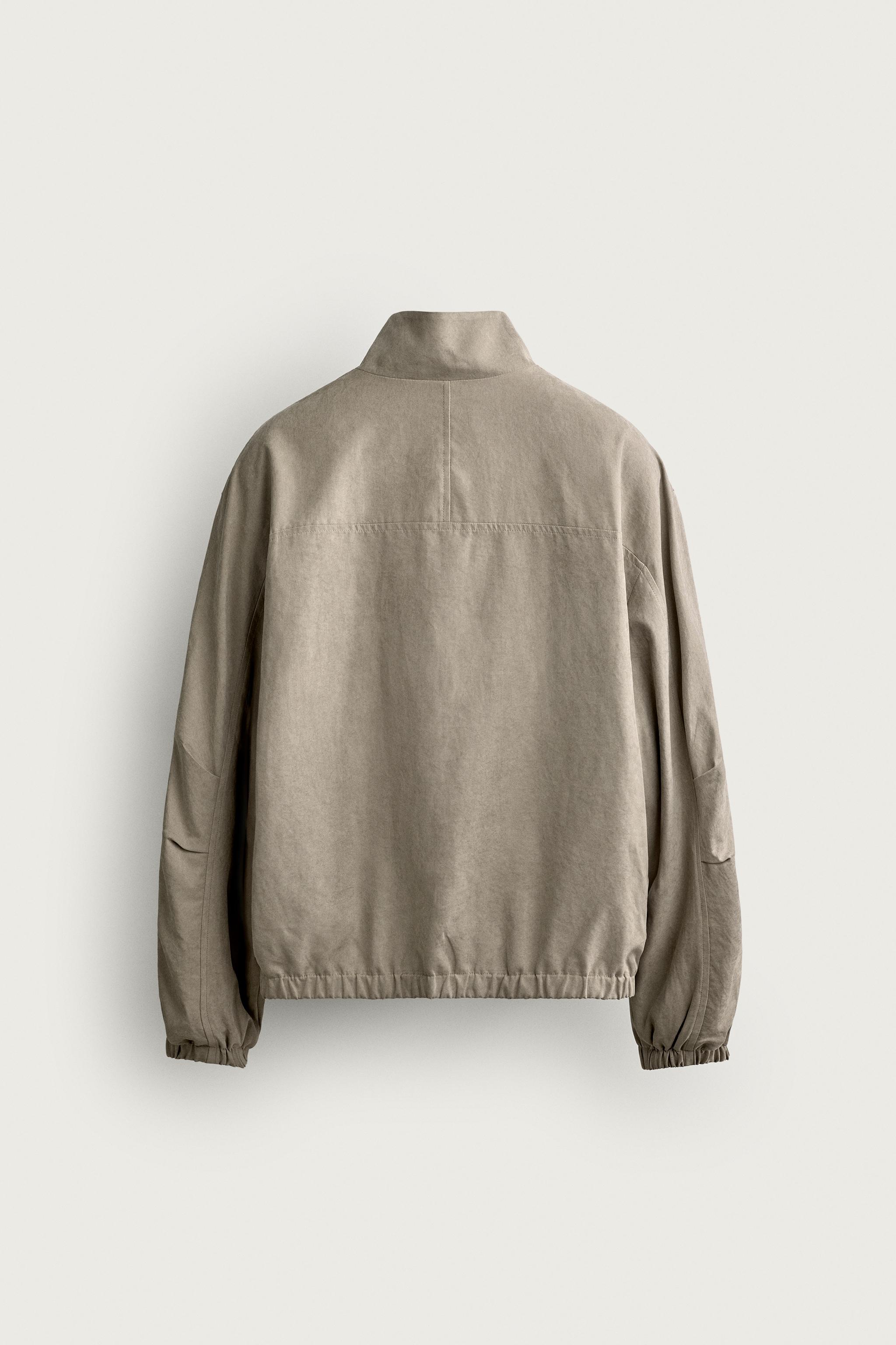 BLOUSON BOMBER RELAXED FIT EFFET DAIM