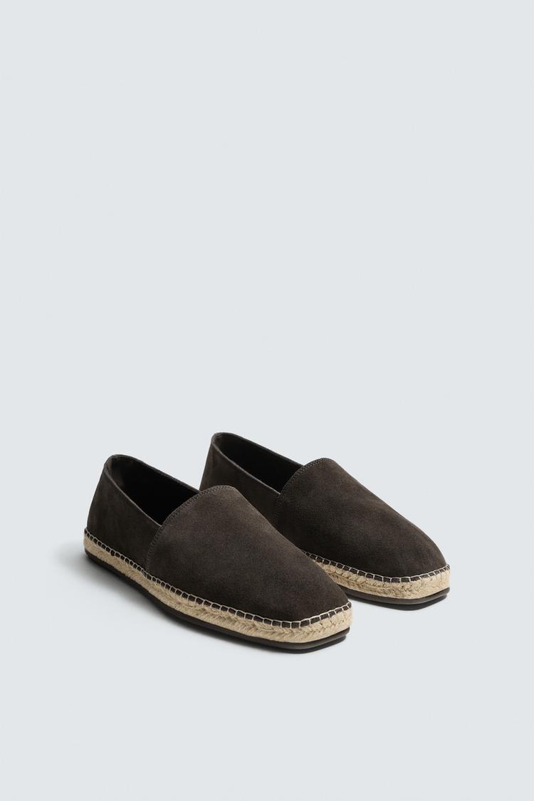 ZARA LEATHER ESPADRILLES