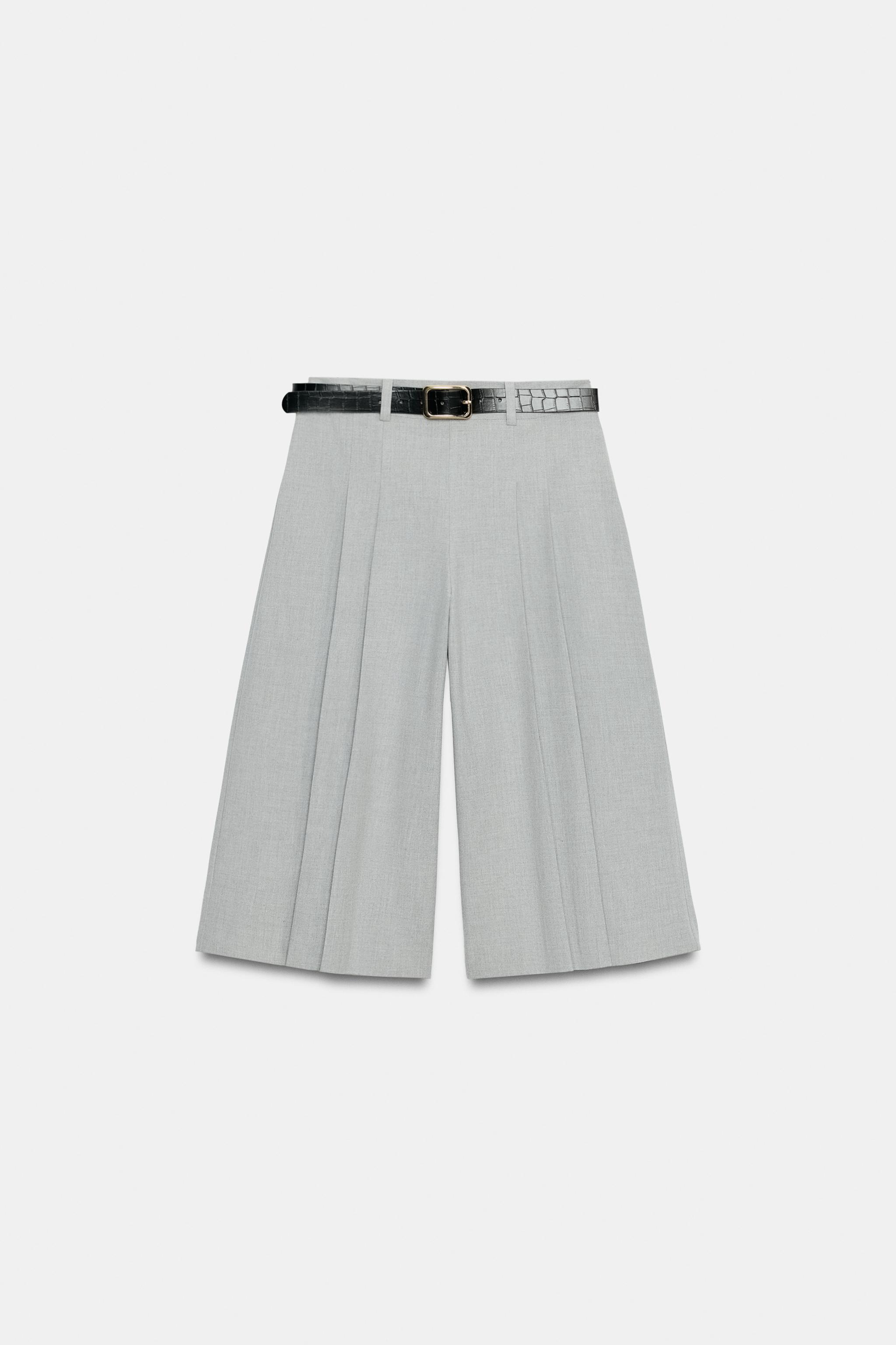 BELTED LONG BERMUDA SHORTS