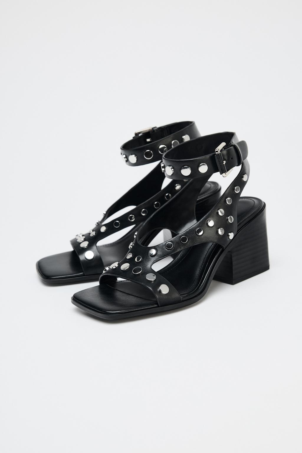 Thumbnail image for HIGH HEEL STUDDED SANDALS