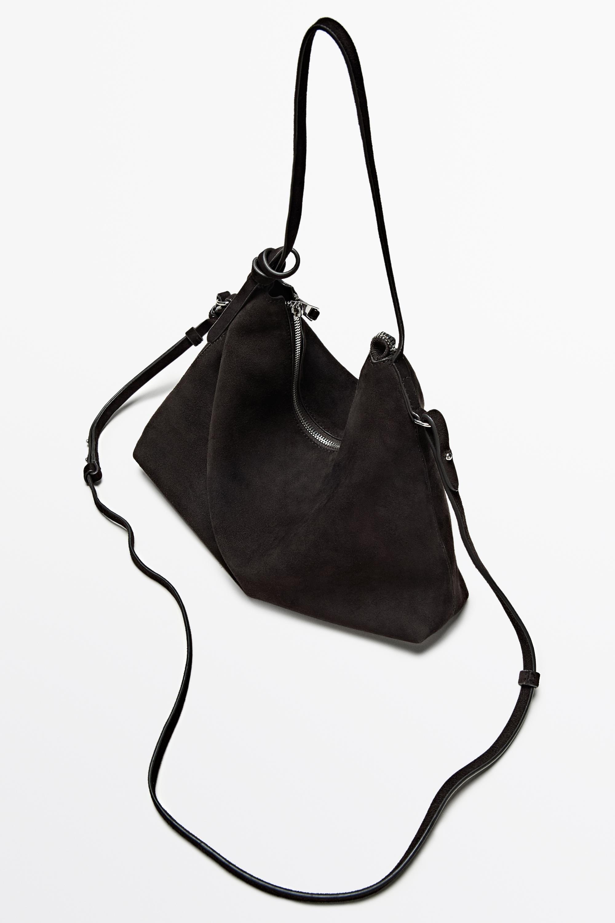 Medium split suede shoulder bag