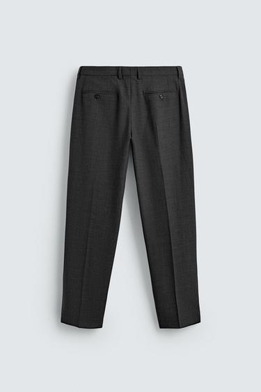 CHECK SUIT TROUSERS - Anthracite Grey by Zara - Image 6