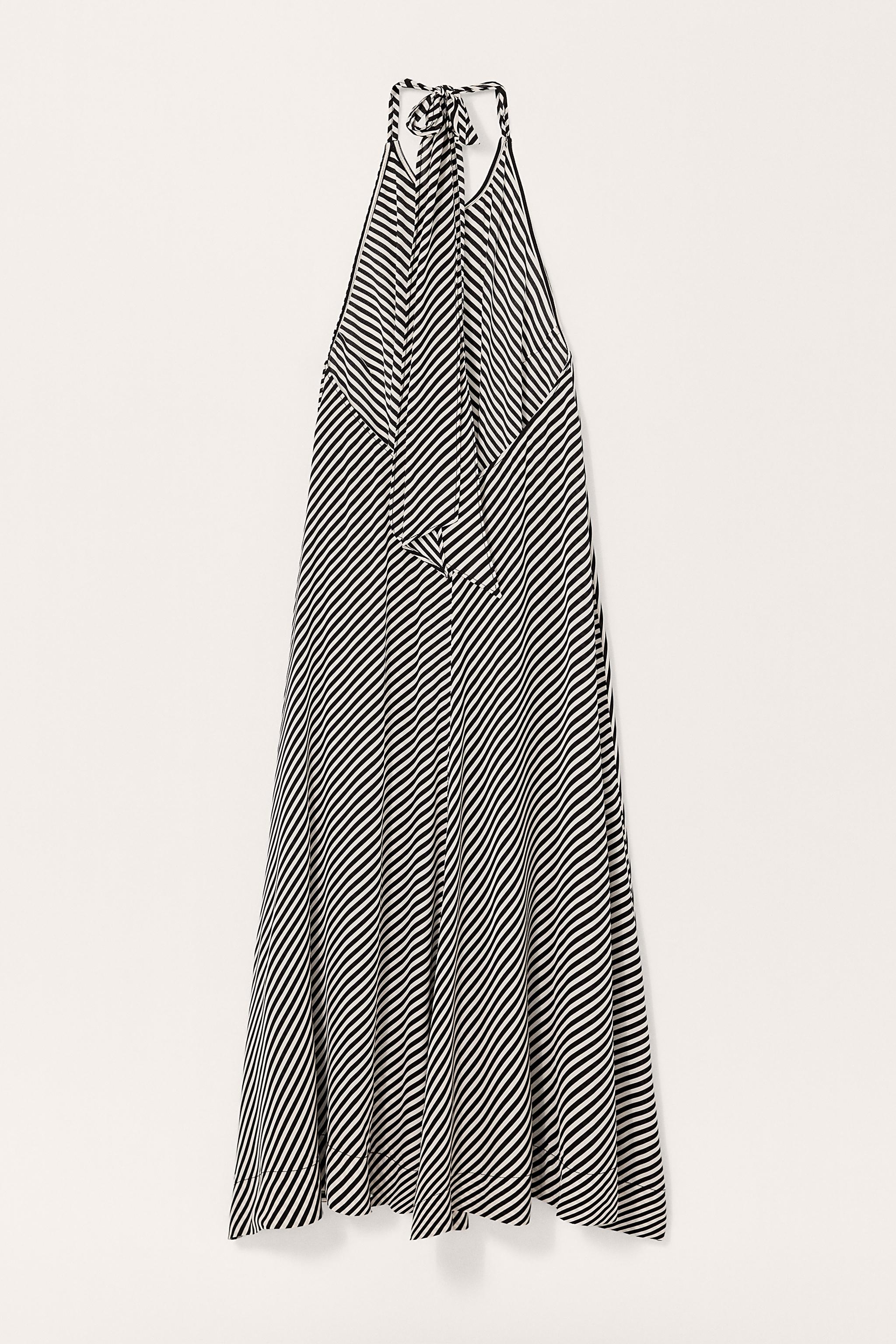 【ZARA】LIMITED EDITION ストライプ柄ホルターネックワンピース LIMITED EDITION ストライプ柄 ホルターネックワンピース