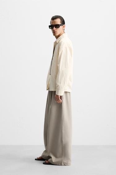 TECHNICAL WIDE-LEG JOGGING TROUSERS - Mid-grey by Zara - Image 3