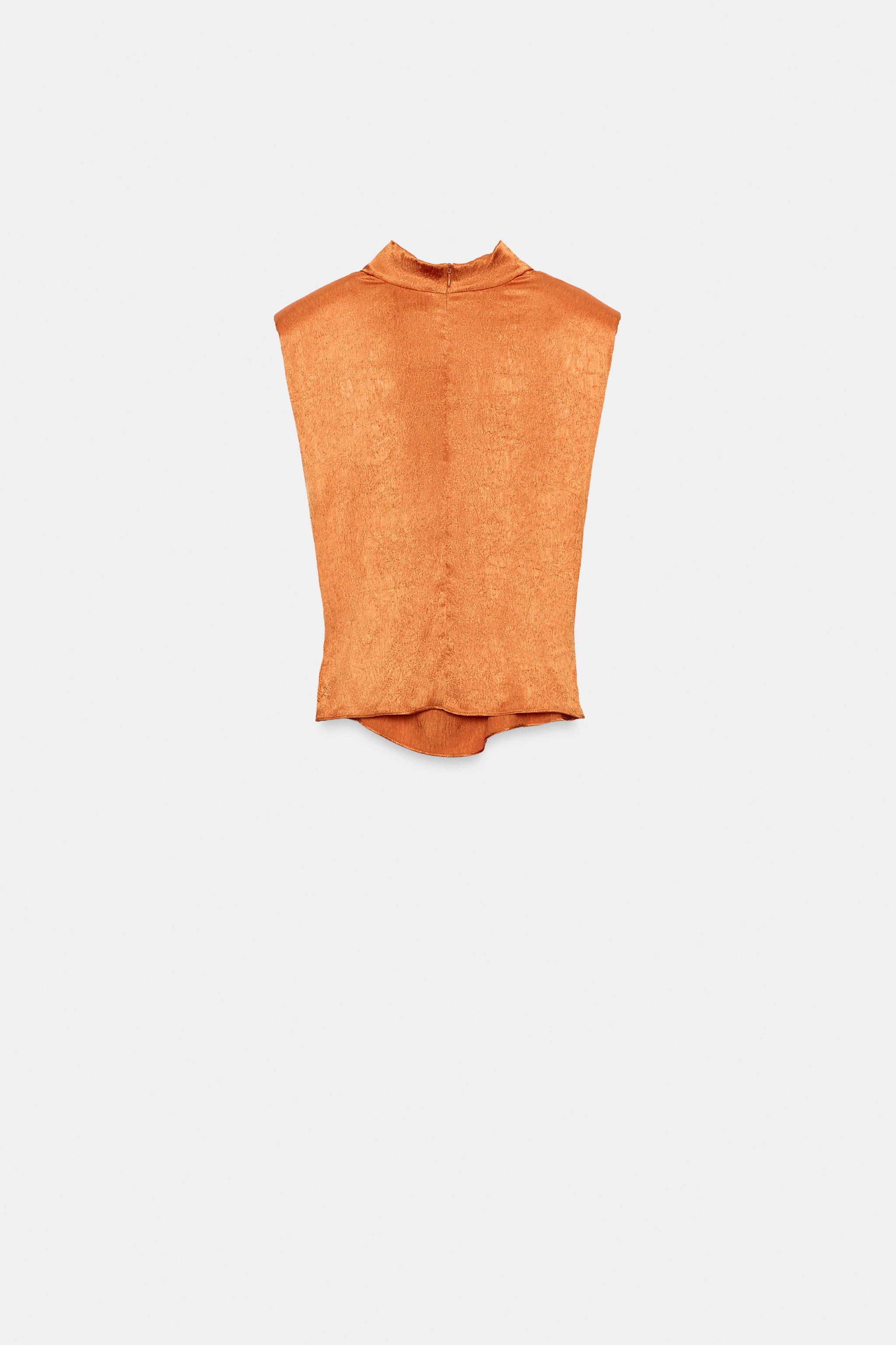 SATIN EFFECT BOW TOP