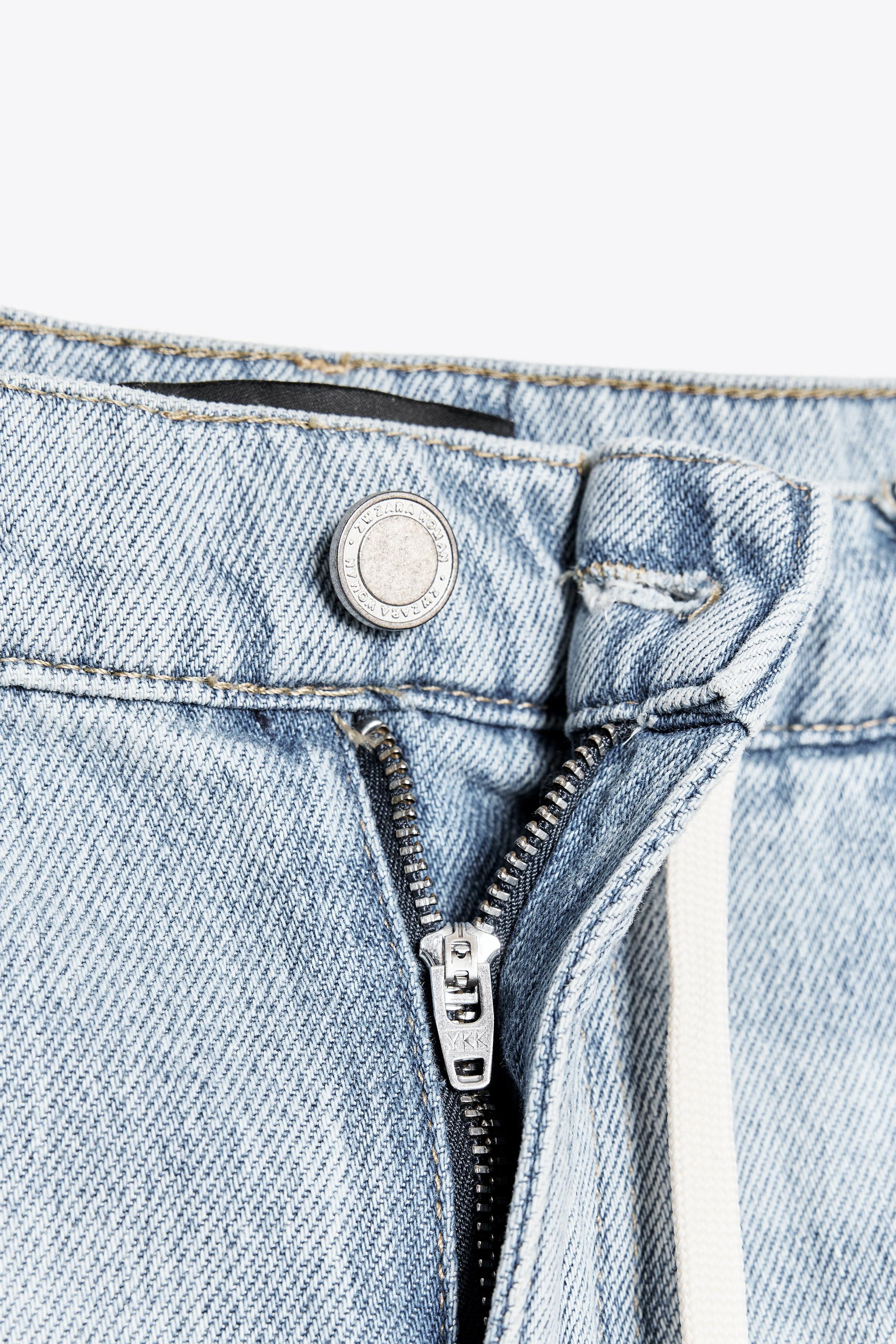 RELAXED MID WAIST JEANS ZW COLLECTION - Light blue | ZARA