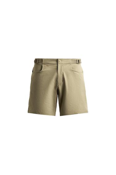 Zara GRAVEL SHORTS - Mid-green