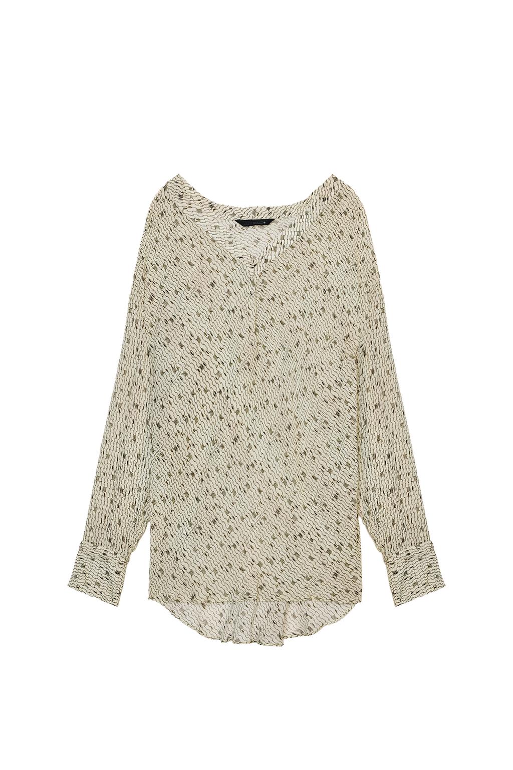 ZW COLLECTION PRINTED FLOWY SHIRT - image 3