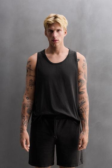 CAMISETA TANK ENTRENAMIENTO - Negro de Zara