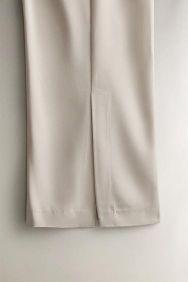 SATEEN TROUSERS - Pearl grey by Zara - Image 2