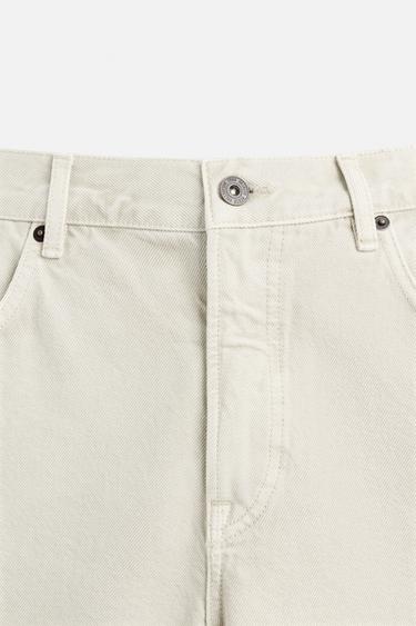 BERMUDA DENIM REGULAR FIT - Gris de Zara - Image 8