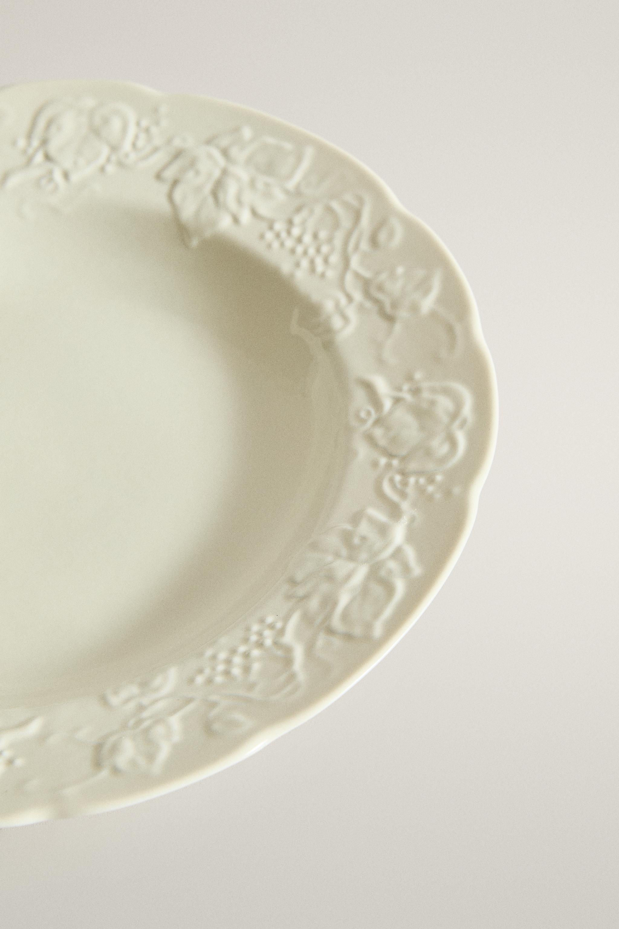 ASSIETTE CREUSE PORCELAINE RAISIN