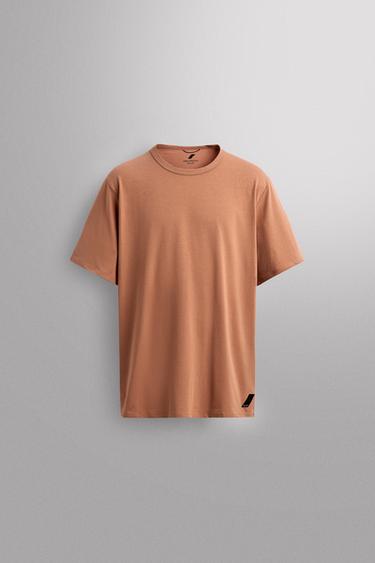 RELAXED FIT TRAINING T-SHIRT - Brick by Zara