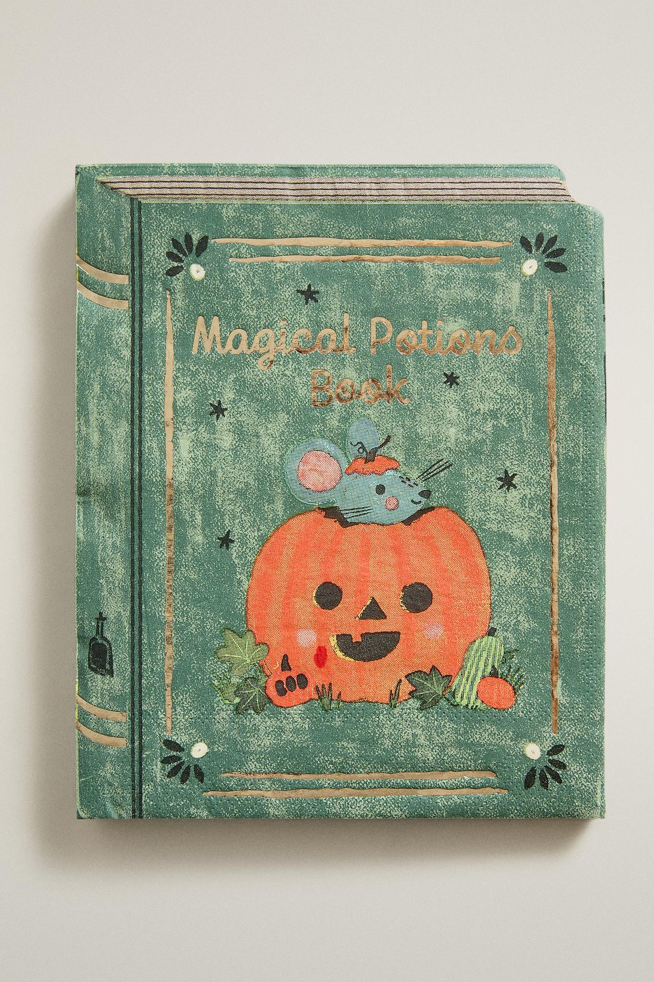 KIDS' PAPER NAPKIN POTIONS BOOK HALLOWEEN (SET OF 20)