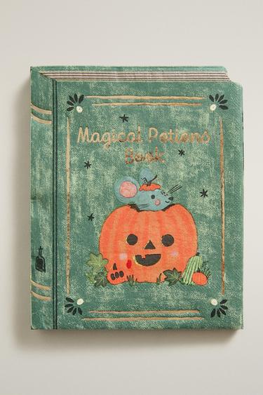 KIDS' PAPER NAPKIN POTIONS BOOK HALLOWEEN (SET OF 20) - Multicoloured by Zara