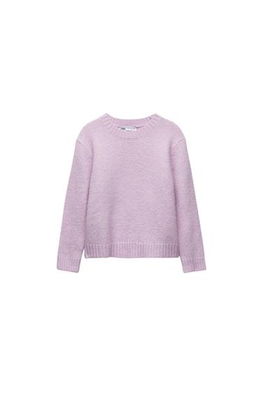 3/4-LENGTH-SLEEVE KNIT SWEATER