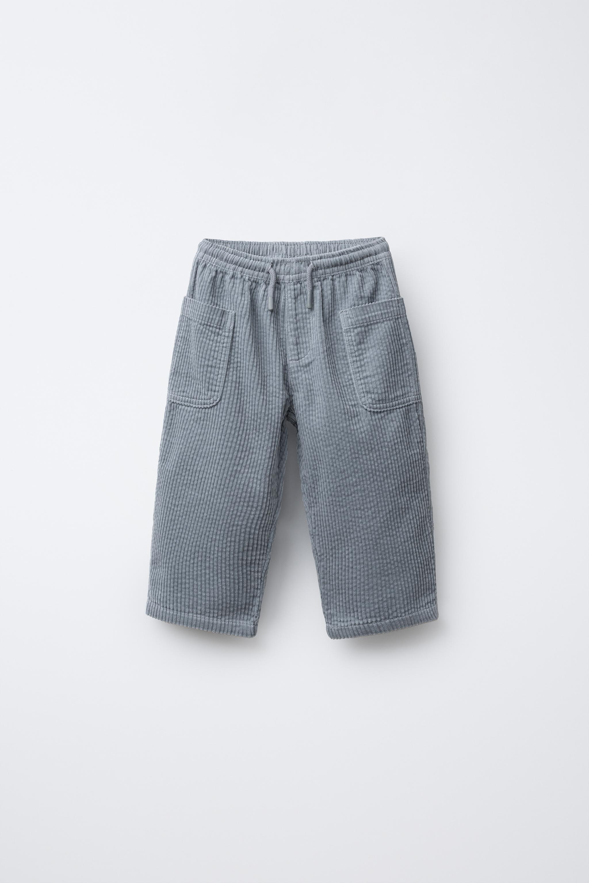 CORDUROY PANTS WITH POCKETS - Light blue | ZARA United States
