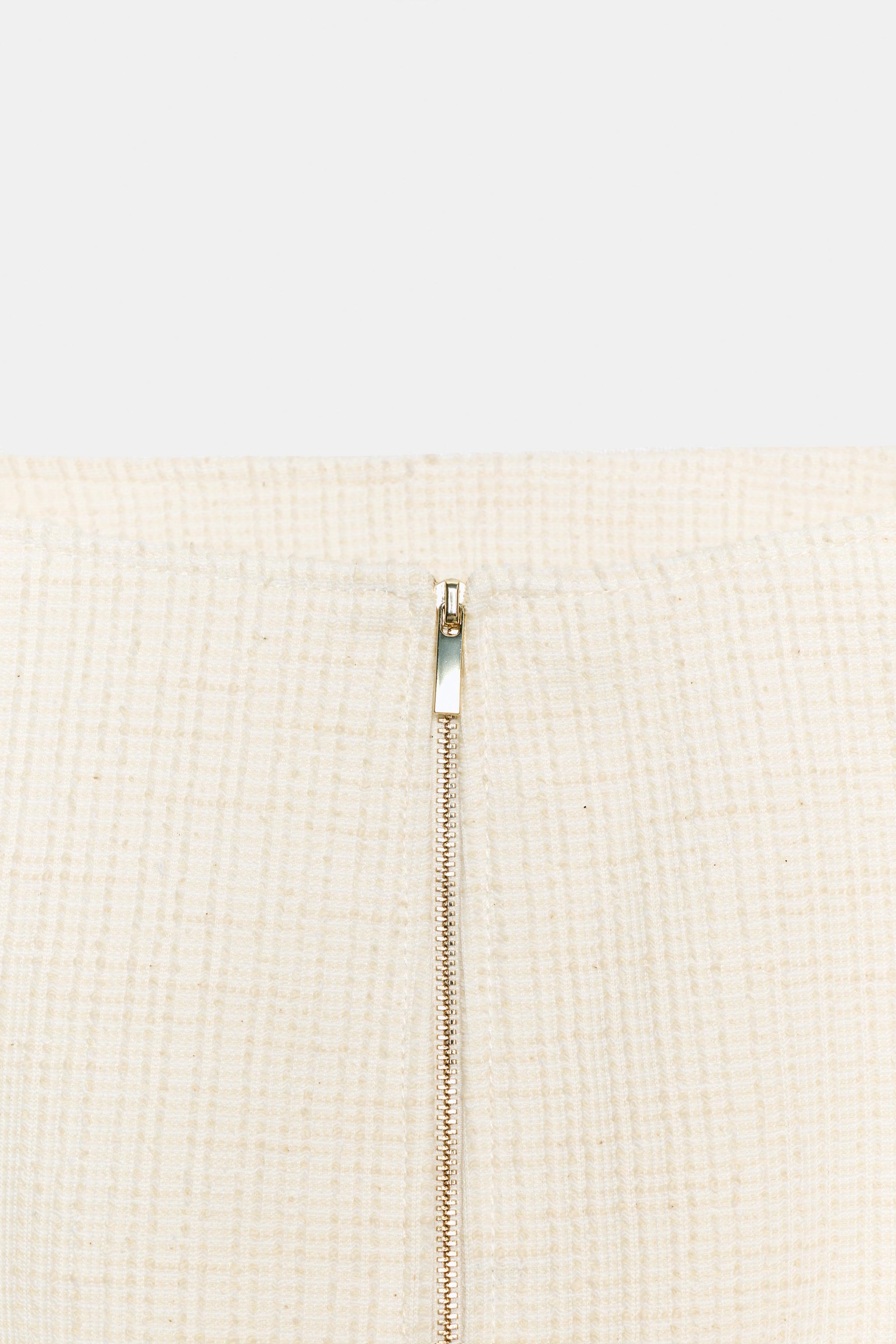 Женские пиджаки Zara STRUCTURED BOAT NECK BLAZER — фото 9