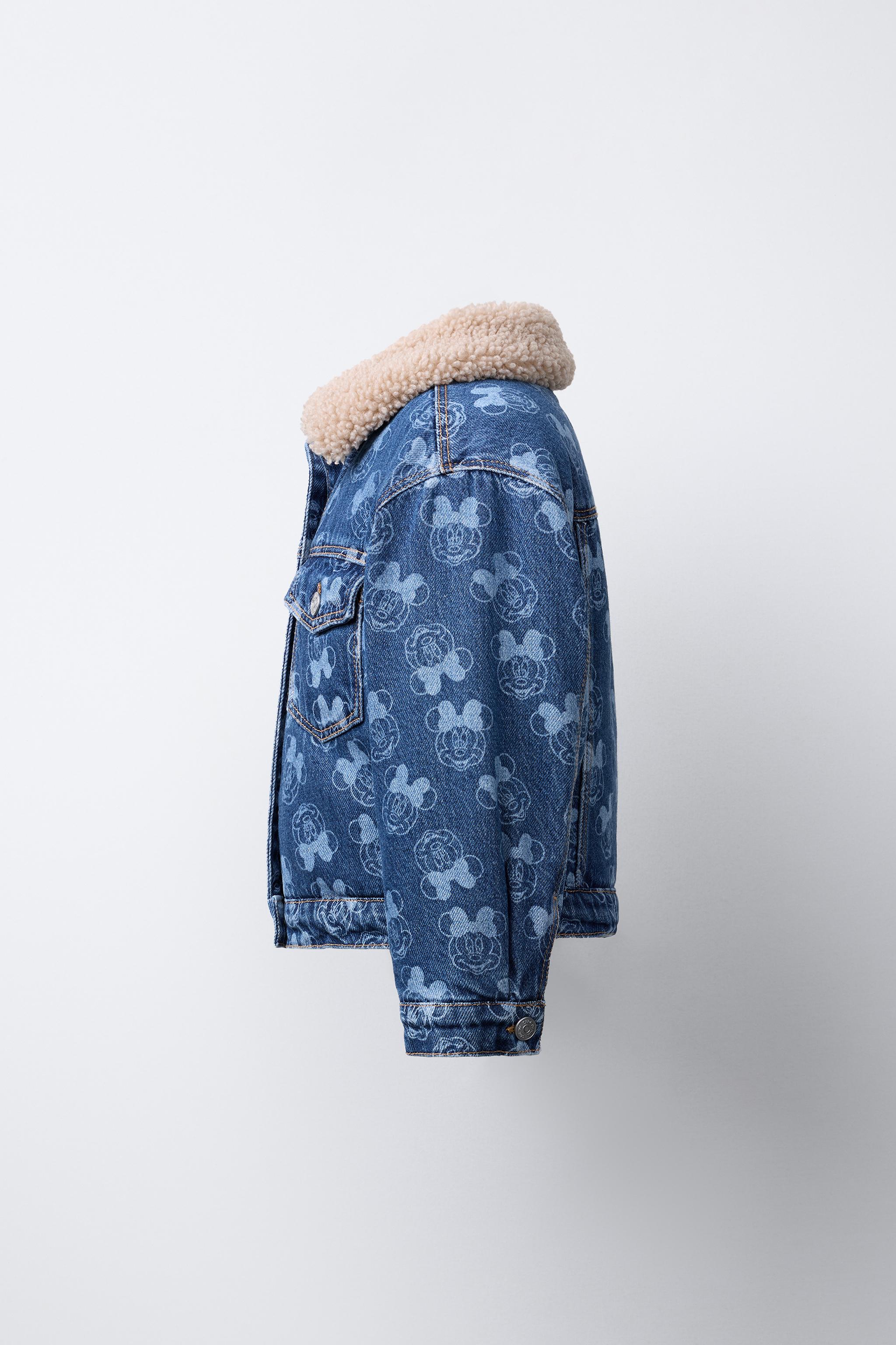 MINNIE MOUSE © DISNEY FLEECE TRIM DENIM JACKET