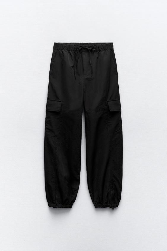 Pantalones ZARA  Pantalón Full Length Negro Mujer — Chelannigans