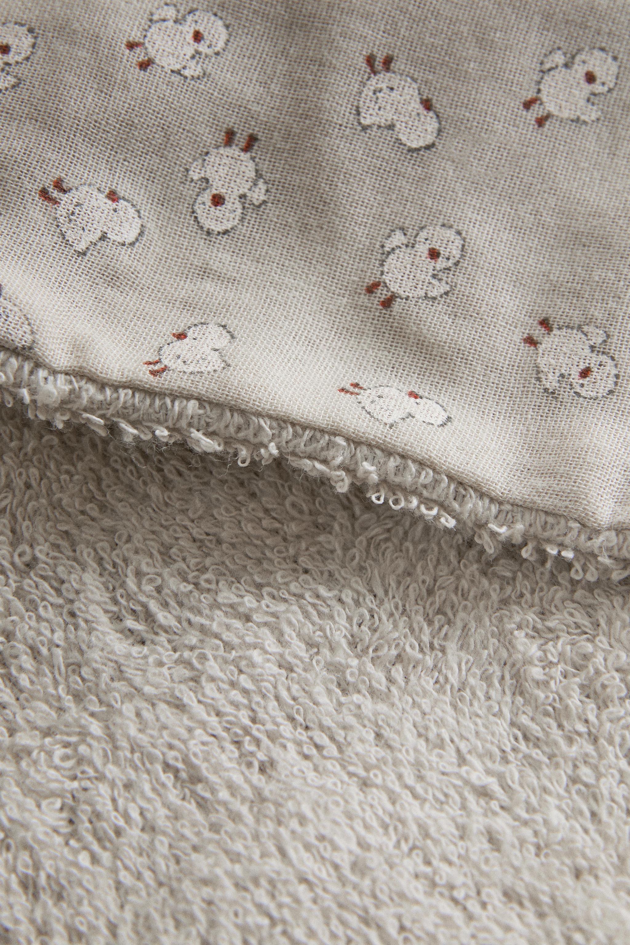 SERVIETTE DE BAIN BÉBÉ GAZE POUSSIN