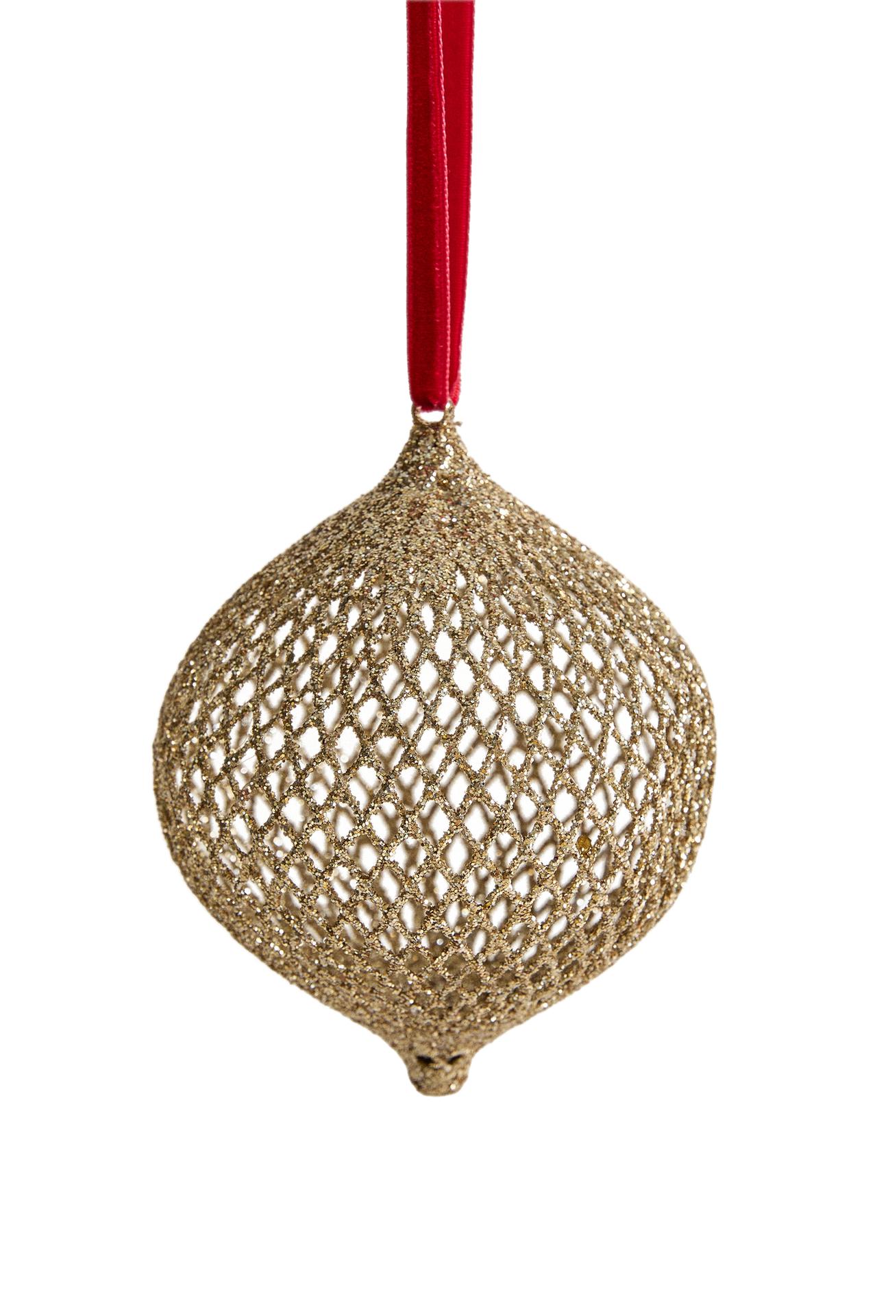GLITTER MESH CHRISTMAS TREE DECORATION