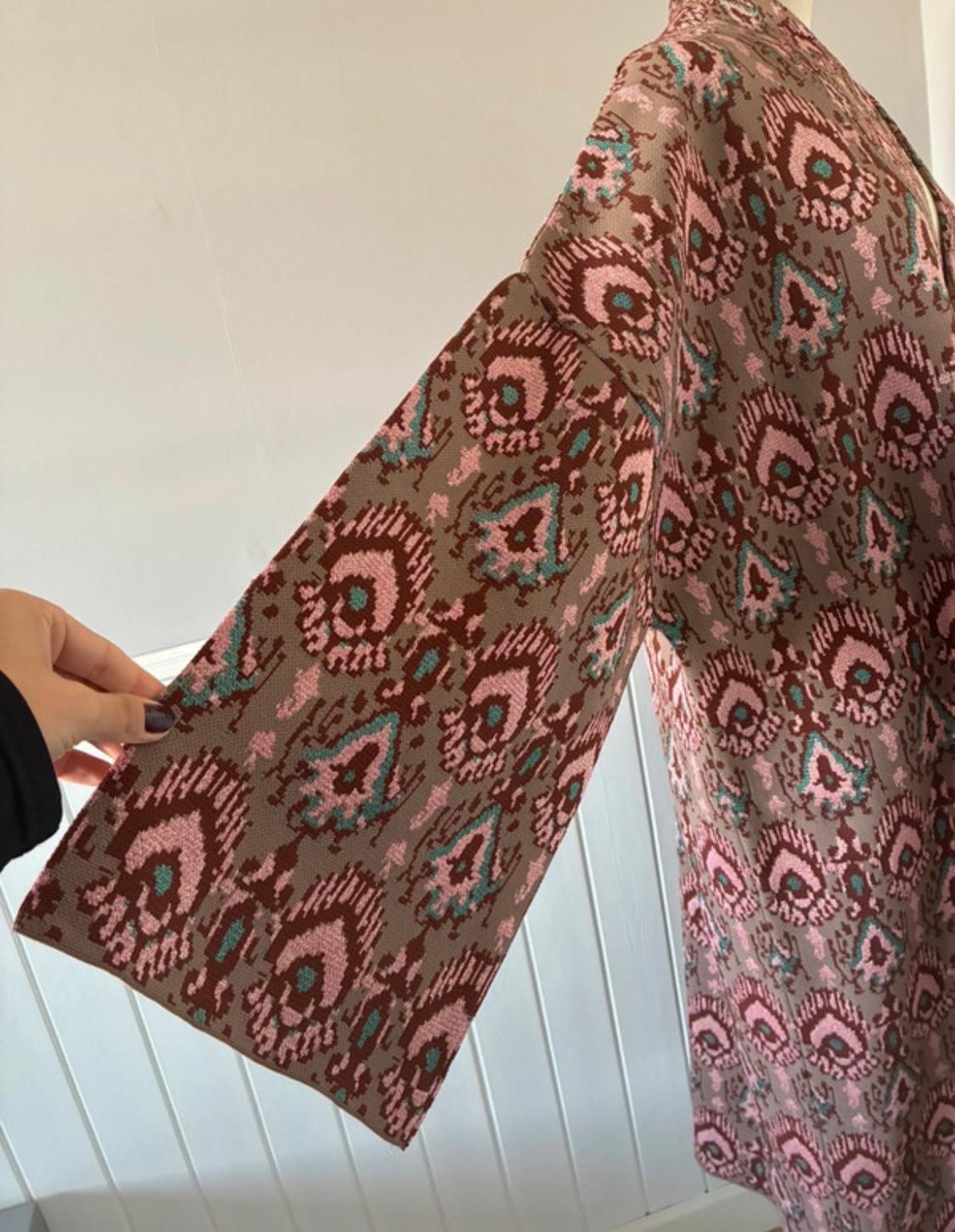 JACQUARD KNIT KIMONO COAT - SPECIAL EDITION - Image 3