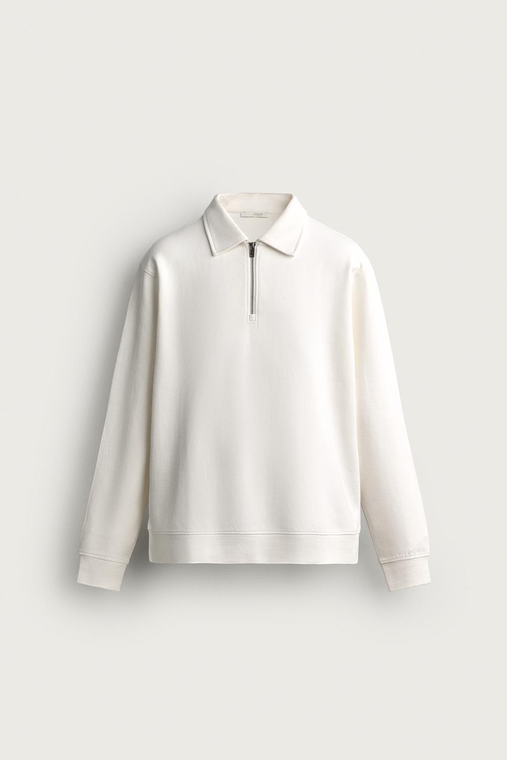 INTERLOCK ZIP POLO SWEATSHIRT