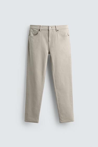 JEAN SLIM FIT - Écru de Zara