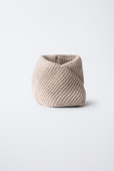 TOUR DE COU BASIQUE EN MAILLE - Marron clair de Zara - Image 2