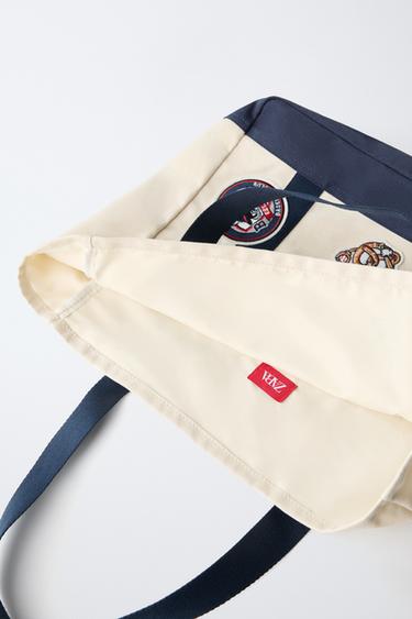 SAC SHOPPER À PIÈCES - Blanc écru de Zara - Image 3