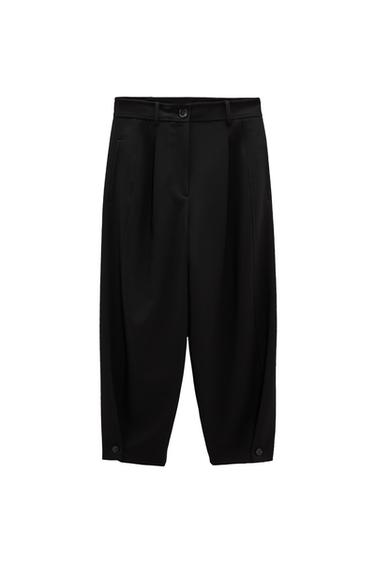 CARROT FIT TROUSERS WITH DARTS DETAIL