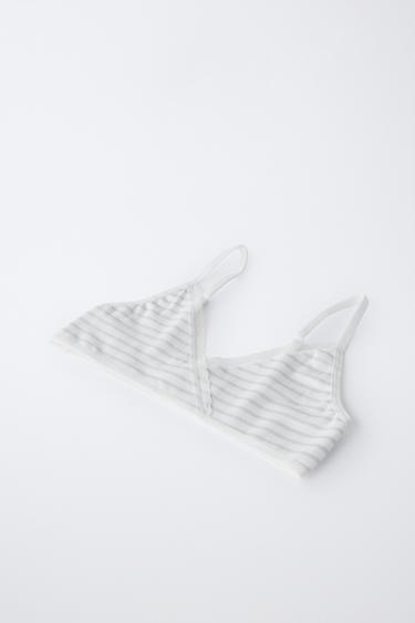 9-14 ANS/ LOT DE TROIS TOPS RAYÉS - Bleu / Blanc de Zara - Image 1